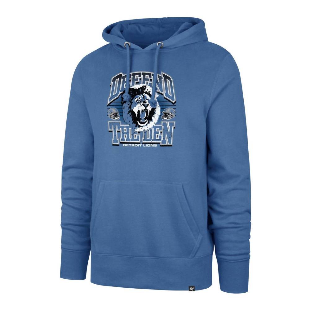 NEW ’47 men's detroit lions domestic headline hoodie in blue